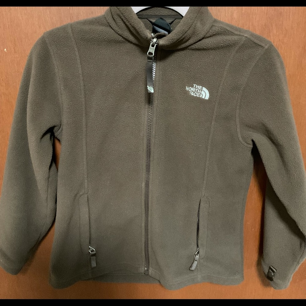 VGUC Brown North Face Kids Fleece Coat